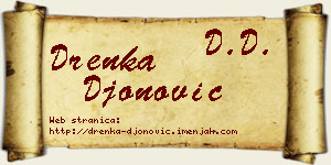 Drenka Đonović vizit kartica